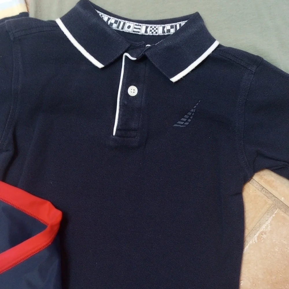 Janie and Jack Boys Rash Guard With Polo & Tee Bundle - Picture 4 of 13